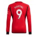 Manchester United Anthony Martial #9 Kopio Koti Pelipaita 2023-24 Pitkät Hihat